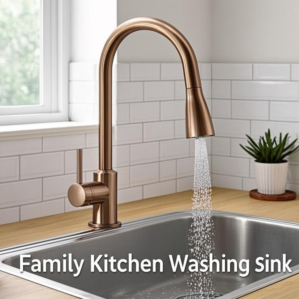 family kitchen washing sink modern kitchen lifestyle