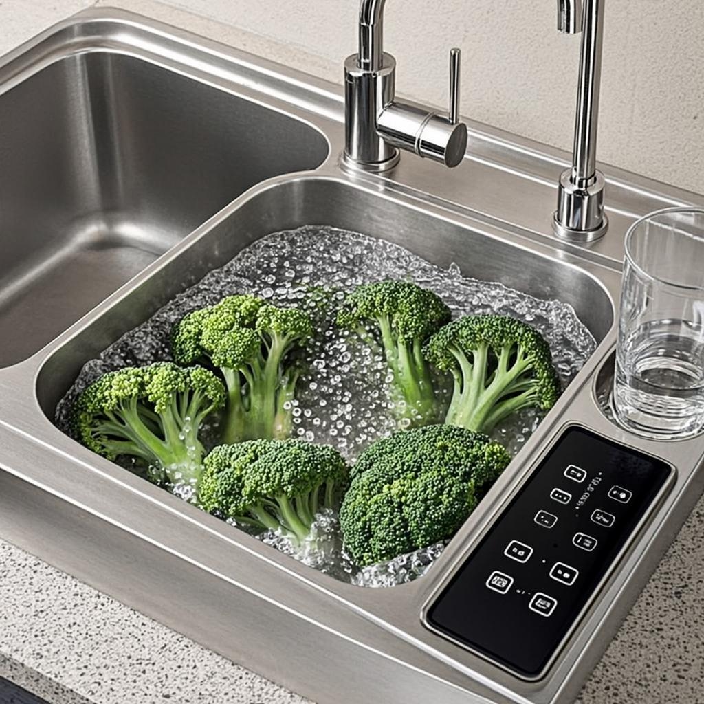 family kitchen washing sink smart multifunction