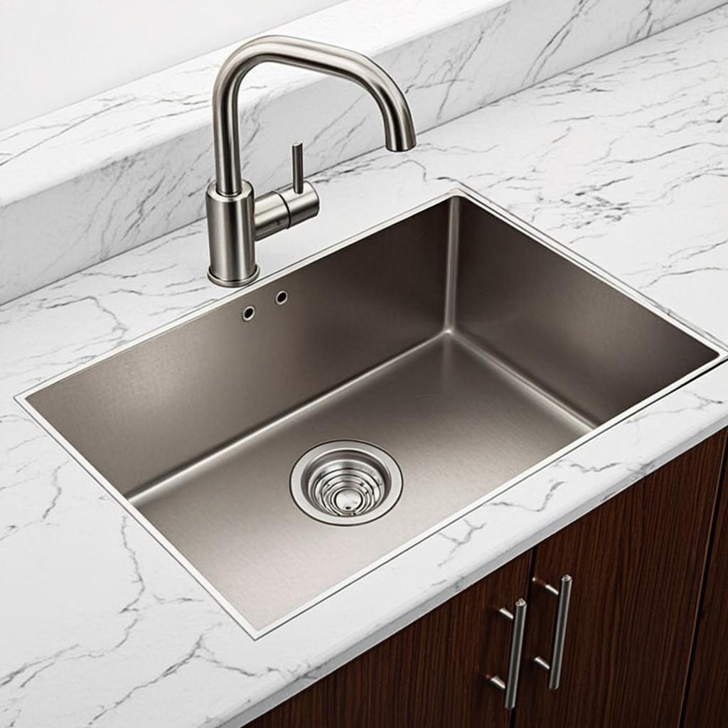 functional stainless kitchen basin minimal industrial