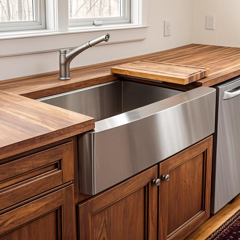 garbage disposal unit farmhouse apron