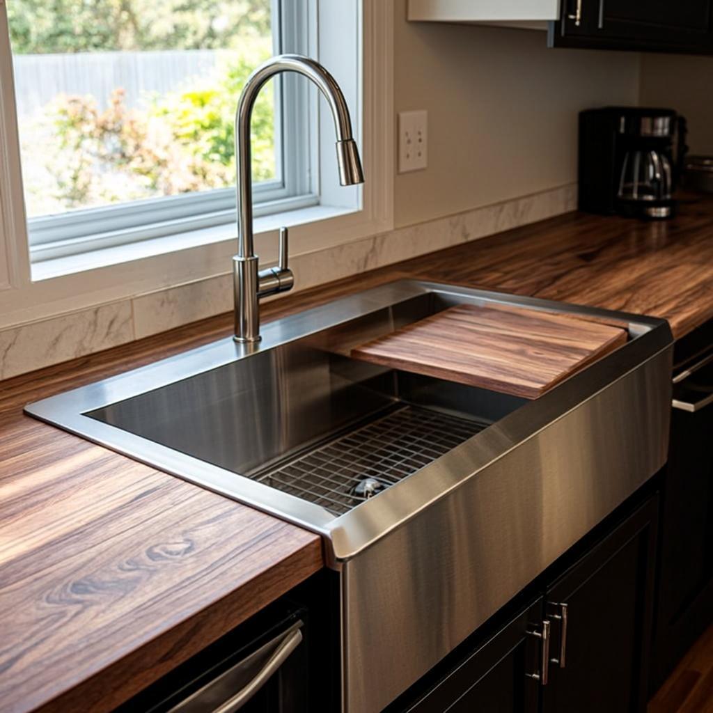 h td3322a dual compartment kitchen sink farmhouse apron