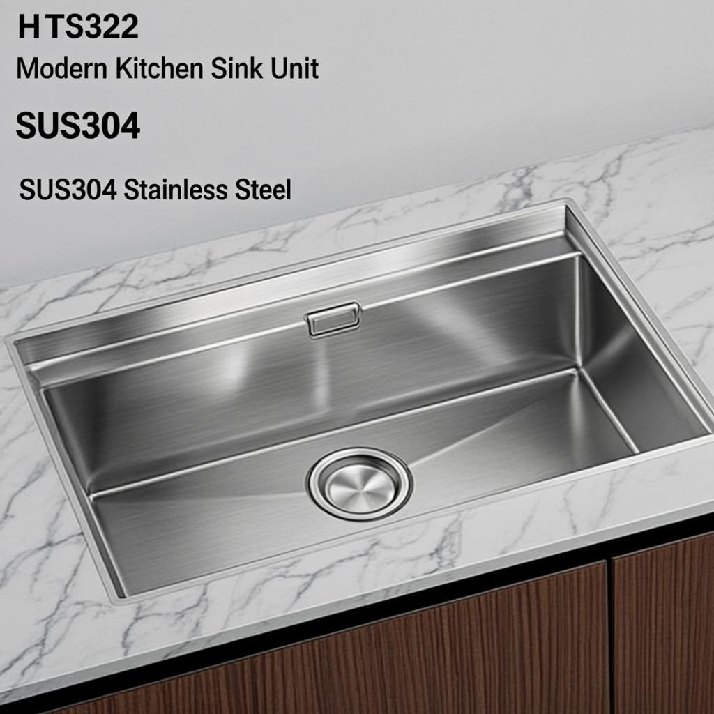 h ts3322 modern kitchen sink unit minimal industrial