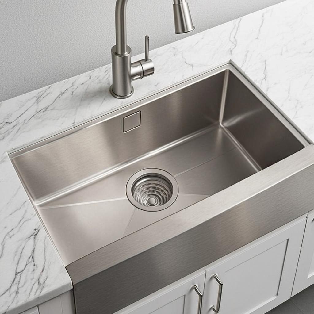 handcrafted kitchen sink minimal industrial