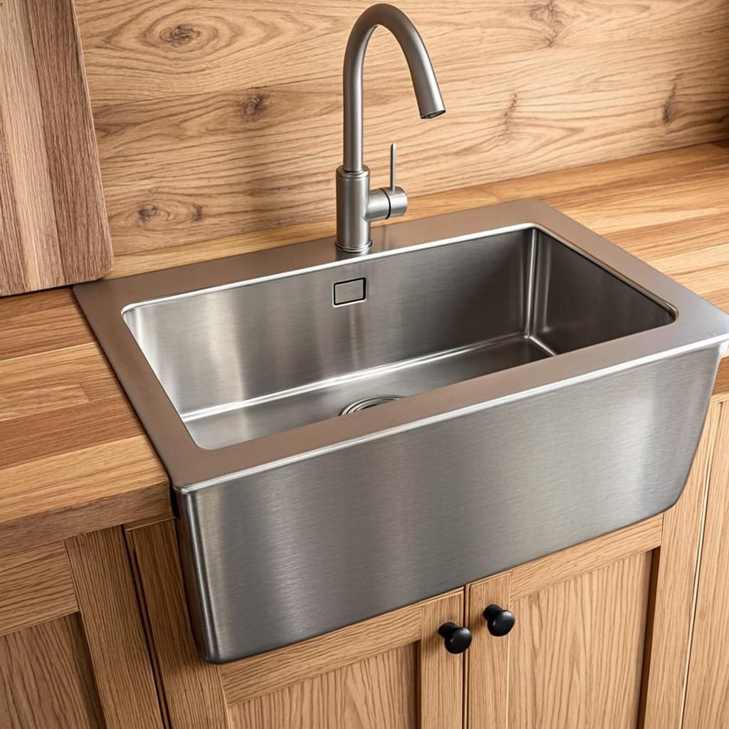 handmade stainless steel sink farmhouse apron