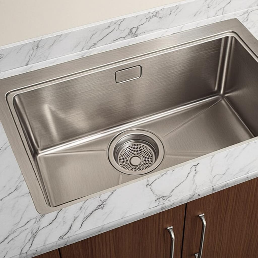 handmade stainless steel sink minimal industrial