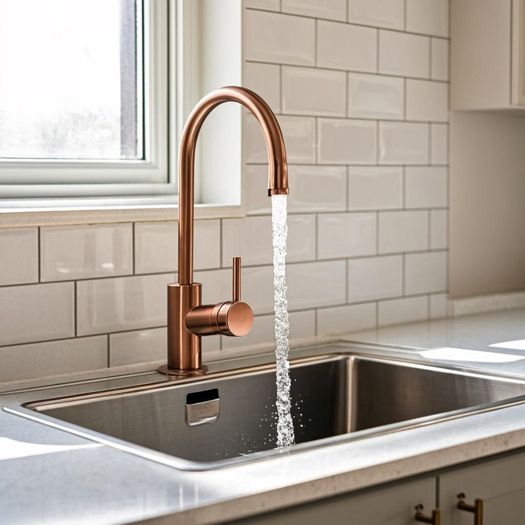 handmade stainless steel sink modern kitchen lifestyle