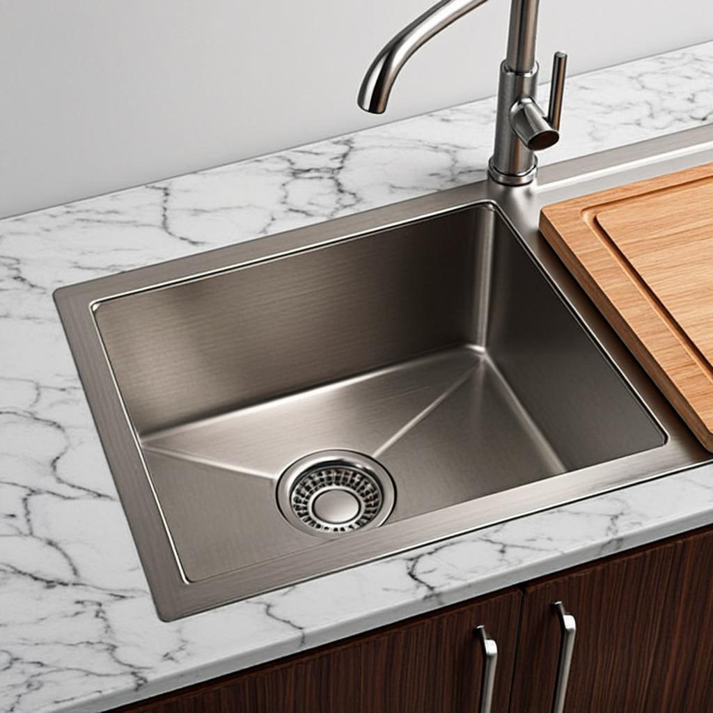 handmade topmount sink minimal industrial