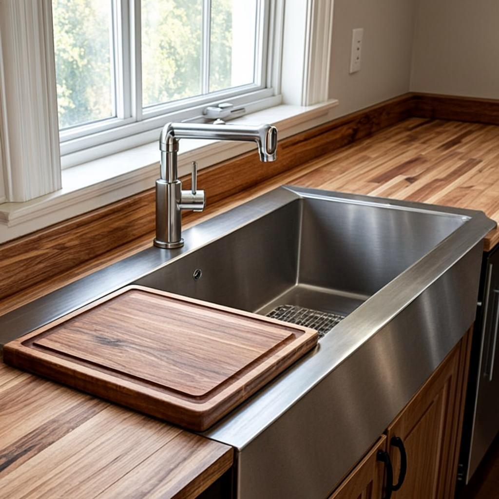 heavy gauge kitchen sink basin farmhouse apron