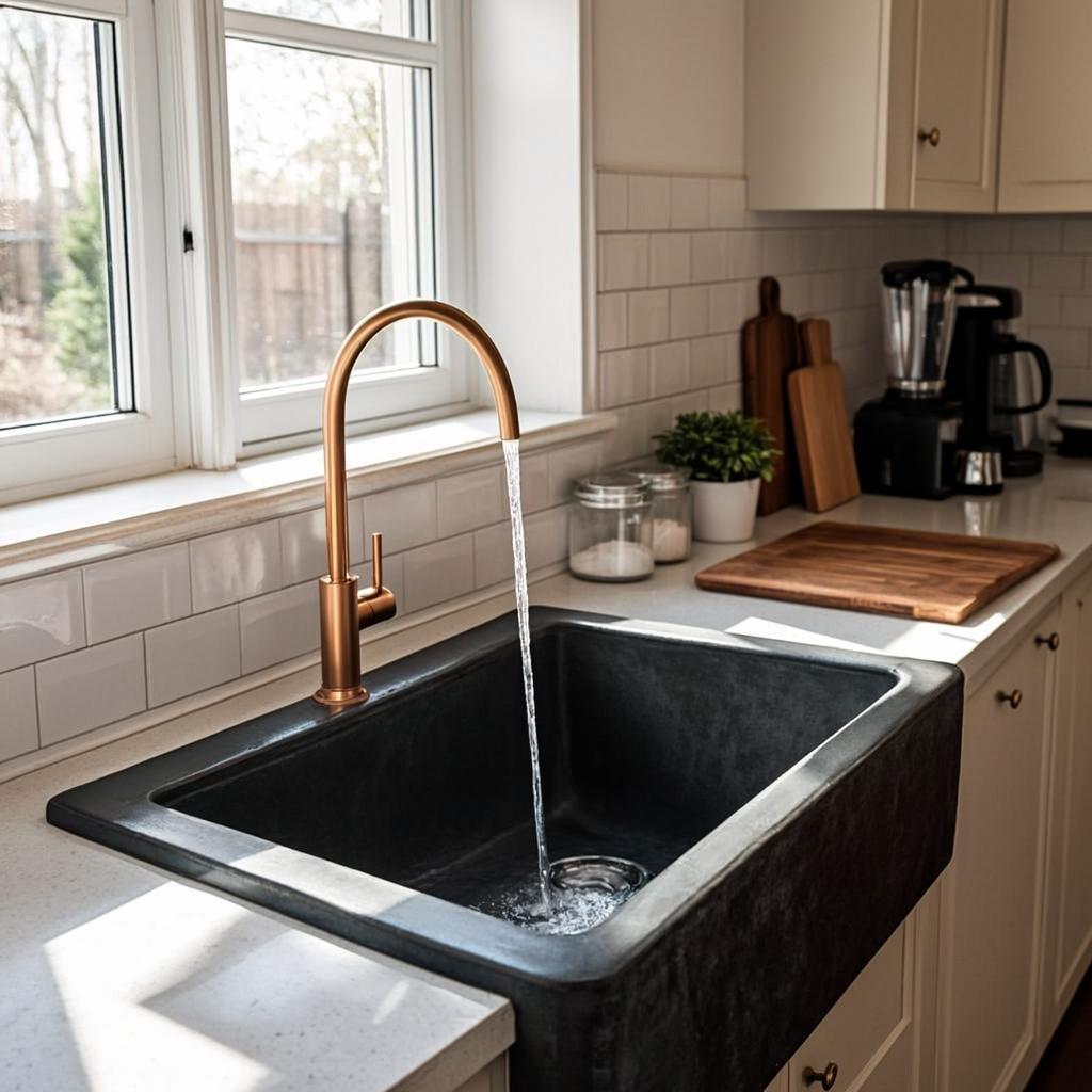heavy gauge kitchen sink basin modern kitchen lifestyle