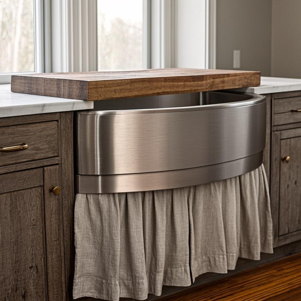 household garbage disposal farmhouse apron