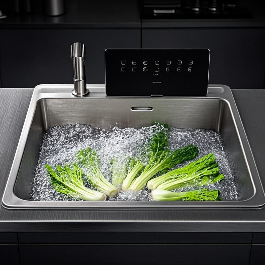 integrated kitchen sink smart multifunction