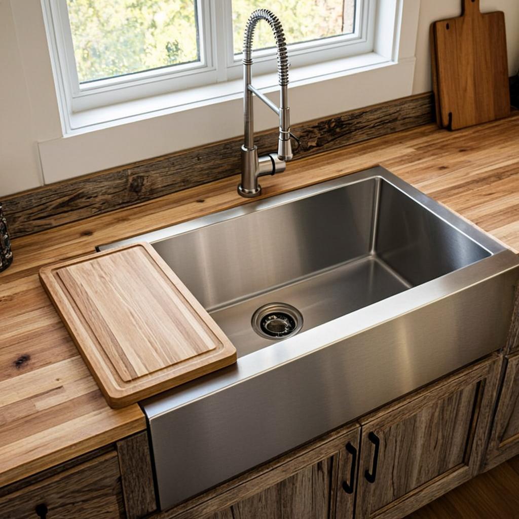 integrated multifunction sink farmhouse apron