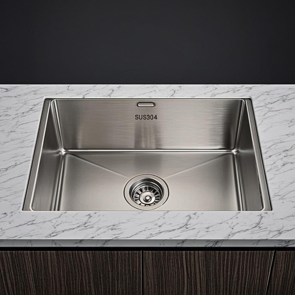 integrated ultrasonic sink minimal industrial