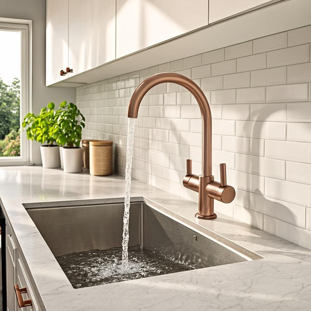 integrated ultrasonic sink modern kitchen lifestyle