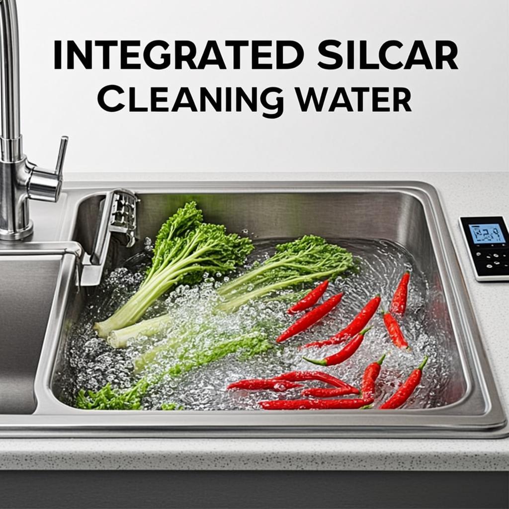 integrated ultrasonic sink smart multifunction