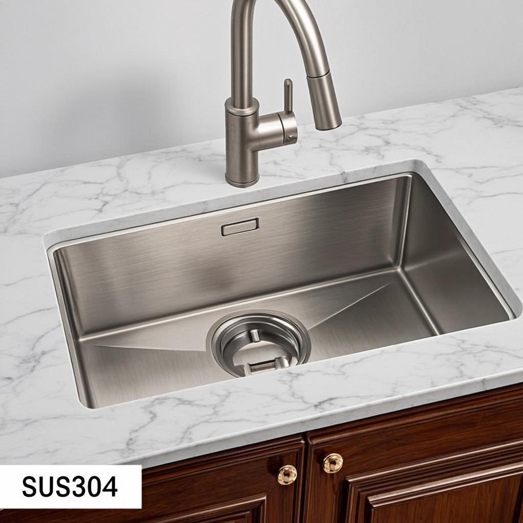 integrated washing kitchen sink minimal industrial