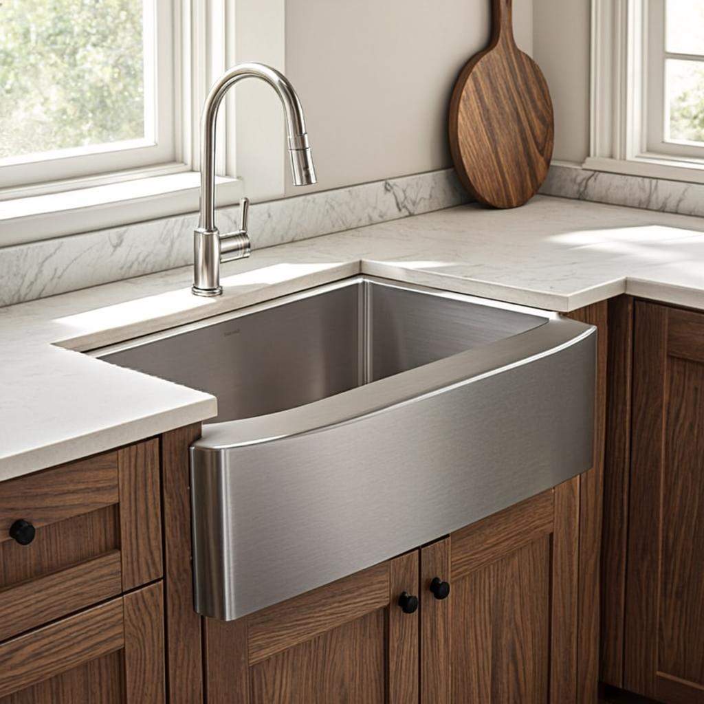 kitchen countertop sink basin farmhouse apron