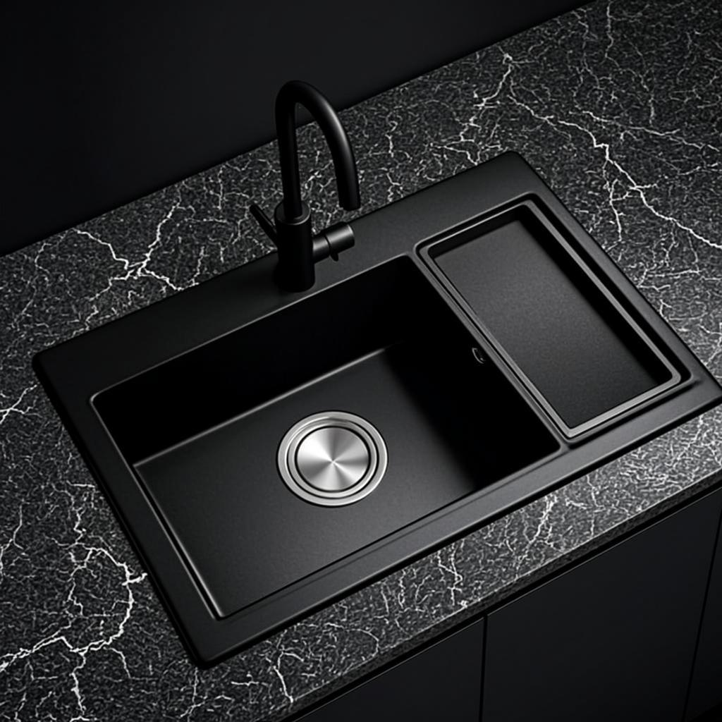 kitchen sink combo black nano style