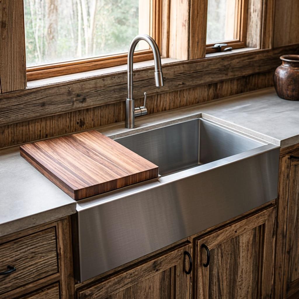 kitchen sink combo farmhouse apron