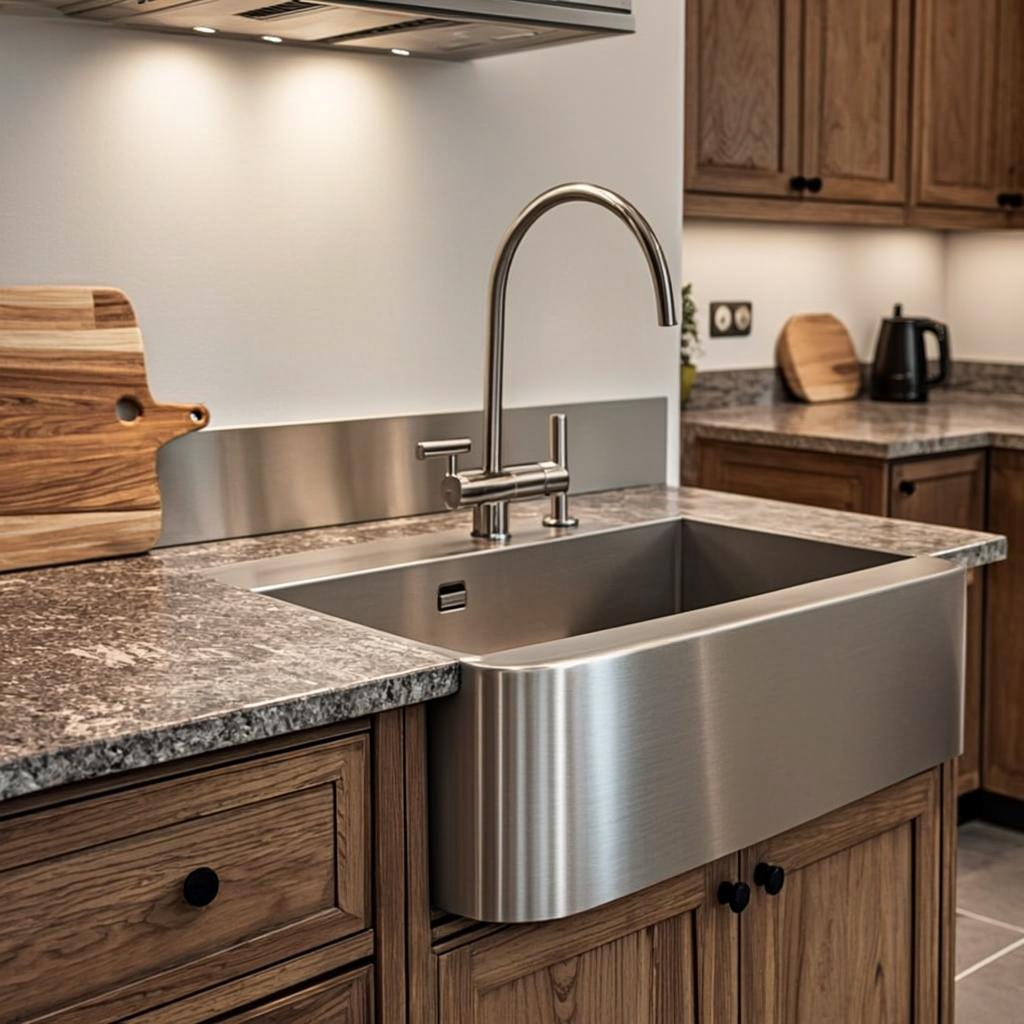 kitchen sink with accessories farmhouse apron