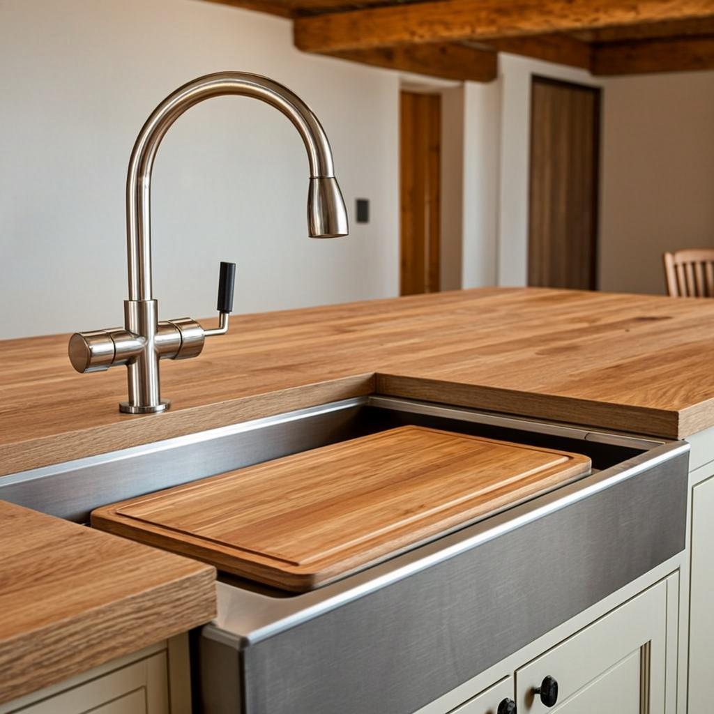 kitchen sink with faucet set farmhouse apron