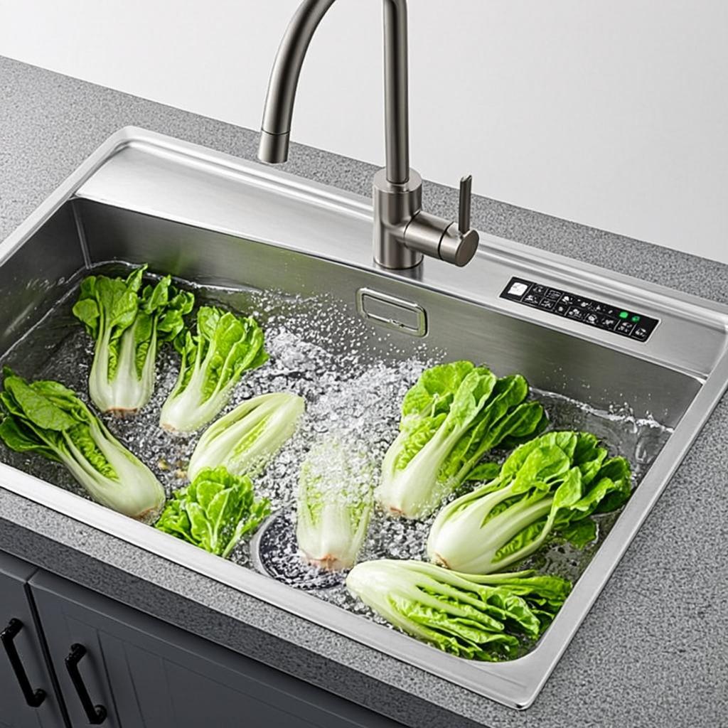 kitchen sink with faucet set smart multifunction