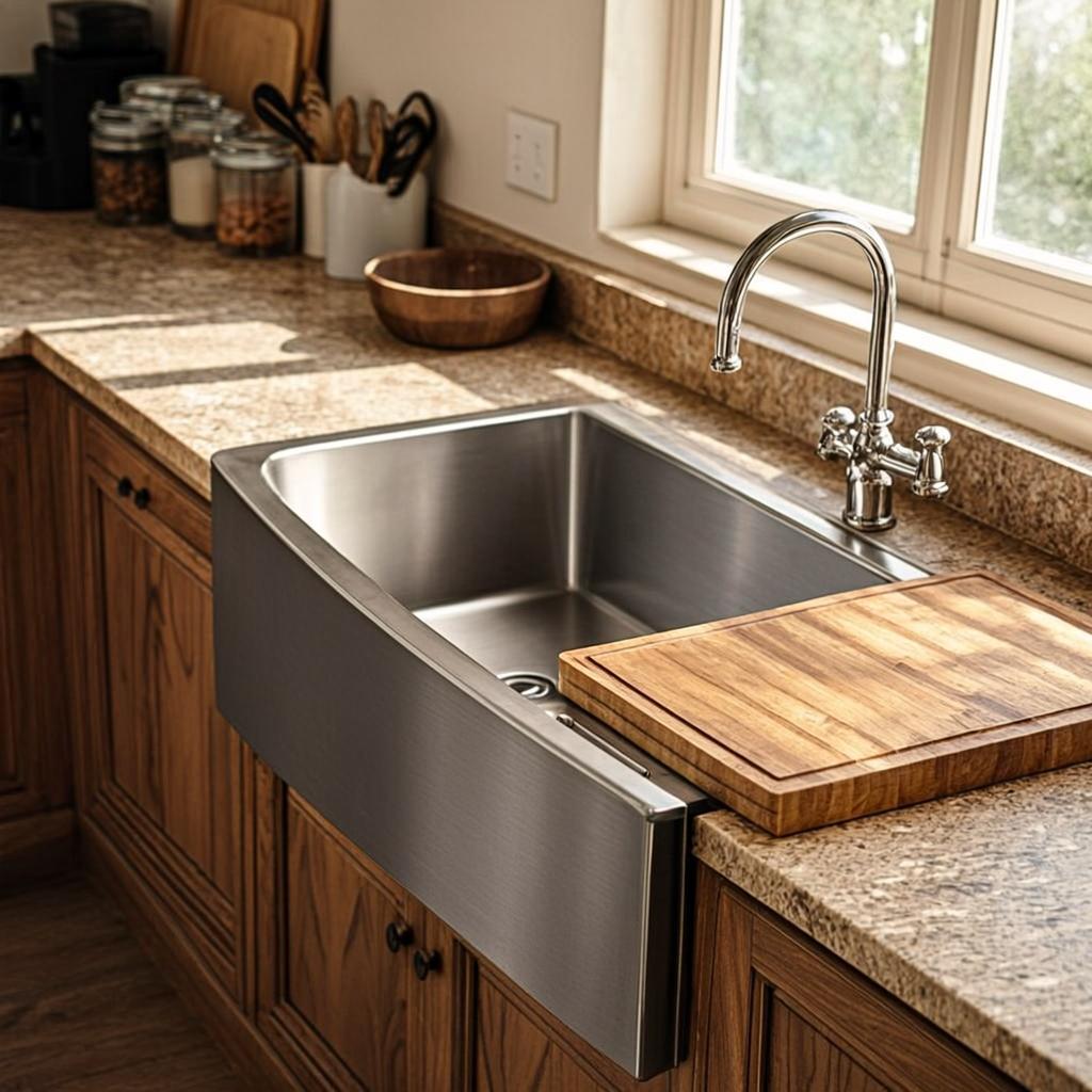 kitchen utility basin sink farmhouse apron