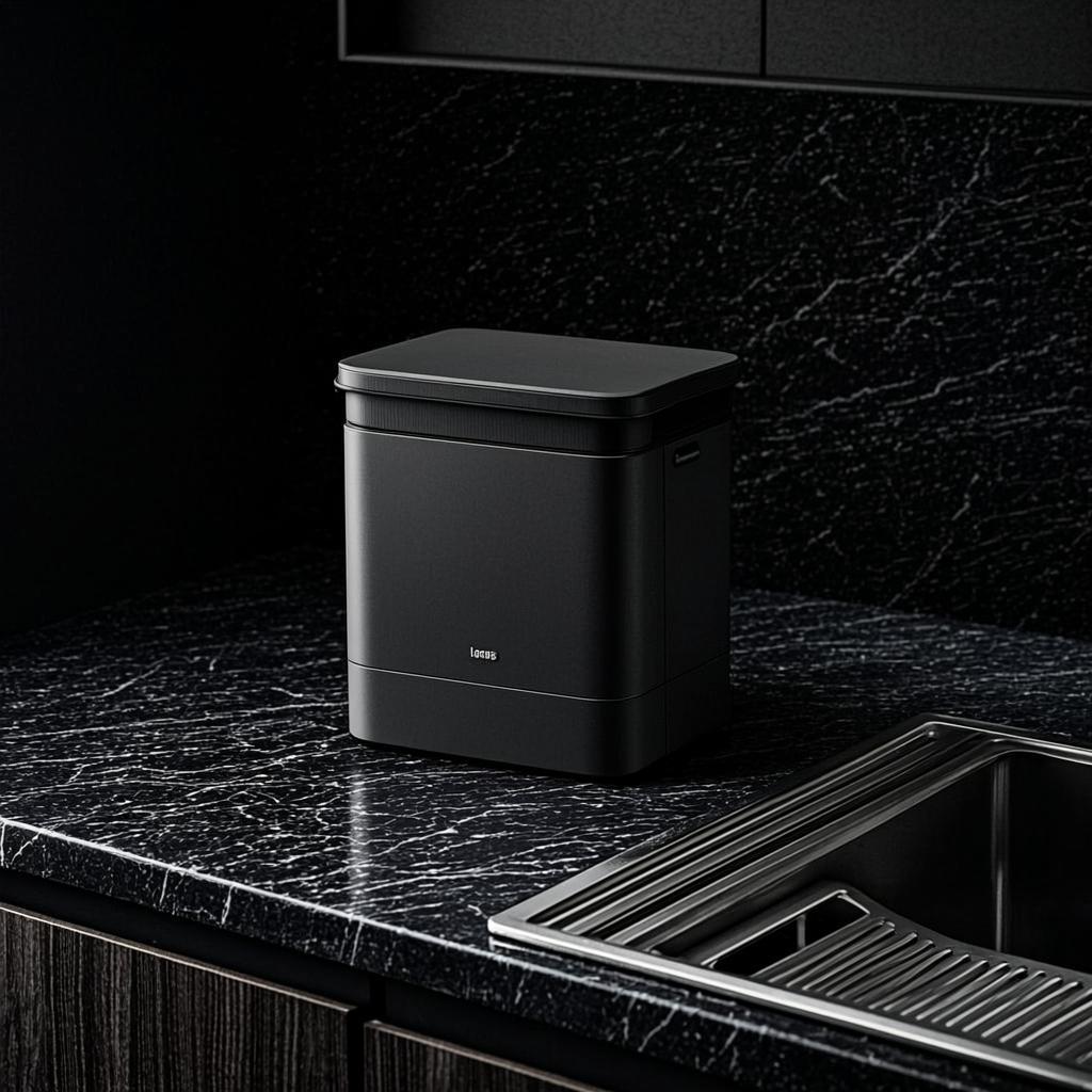 kitchen waste grinder black nano style