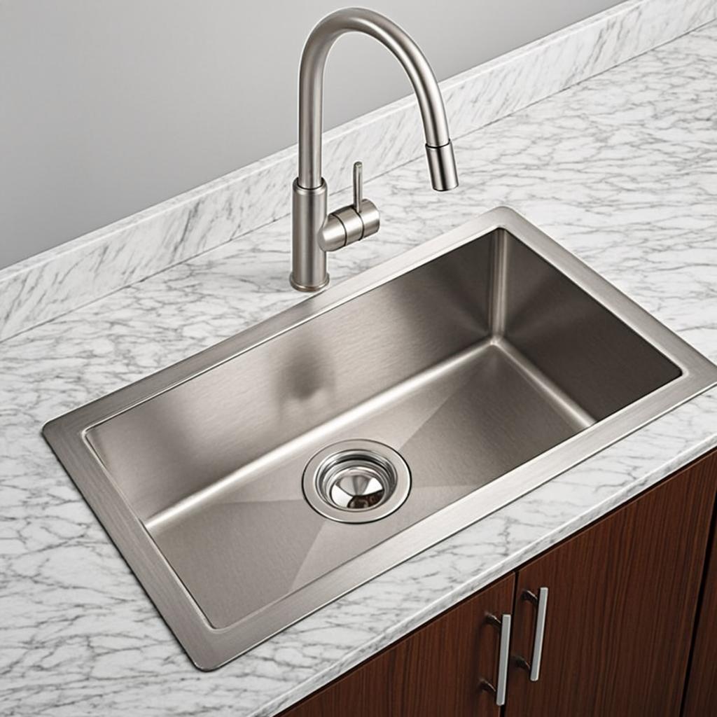 large kitchen sink minimal industrial