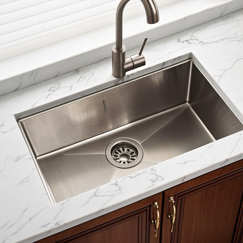 large kitchen wash basin minimal industrial