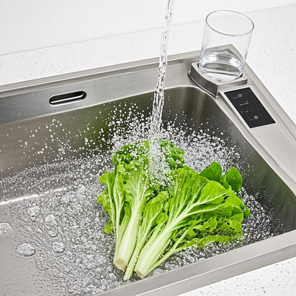 minimal style kitchen washing sink smart multifunction
