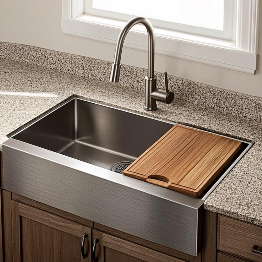 minimalist kitchen sink basin farmhouse apron