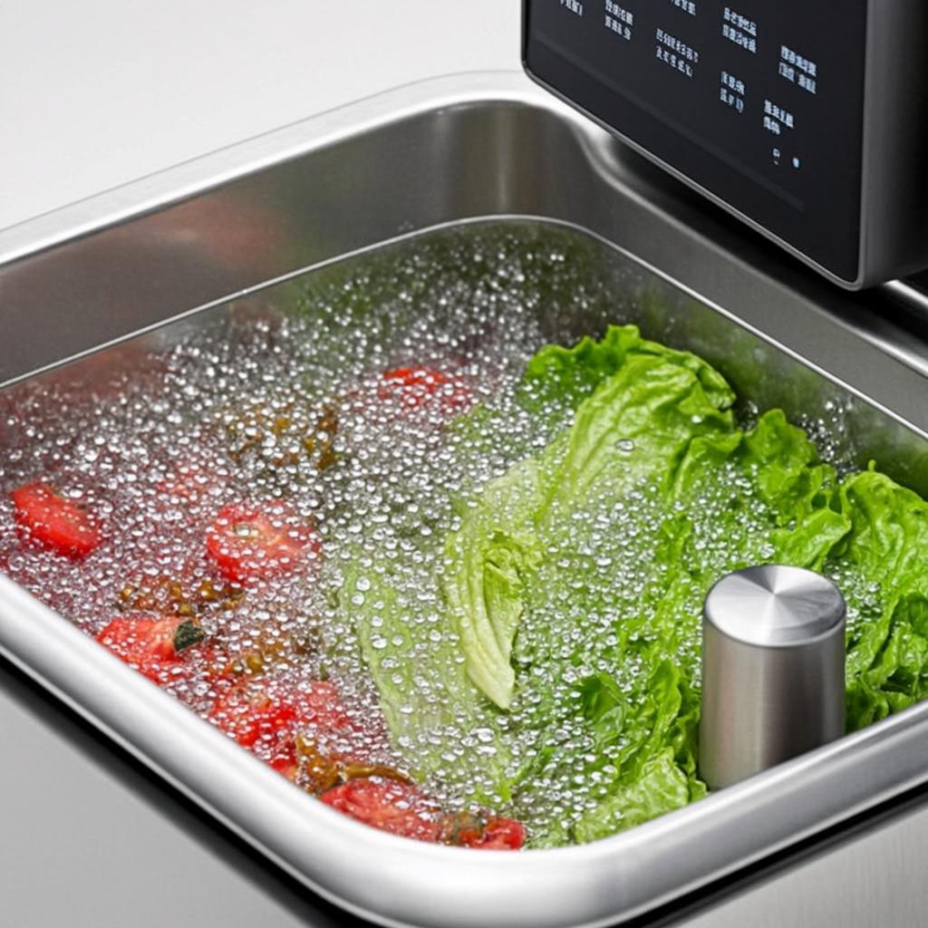 minimalist ultrasonic sink smart multifunction