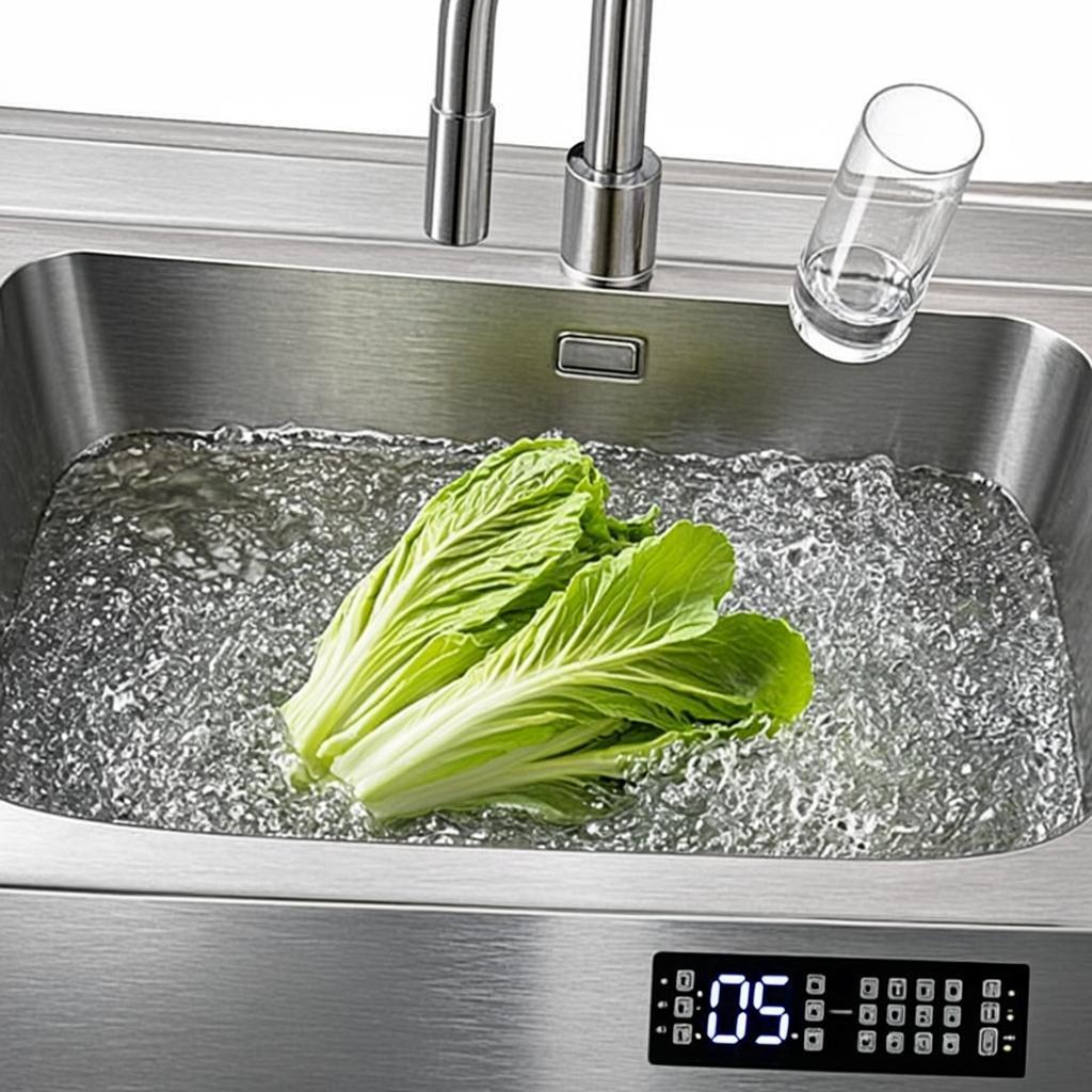 nano coated stainless steel sink smart multifunction