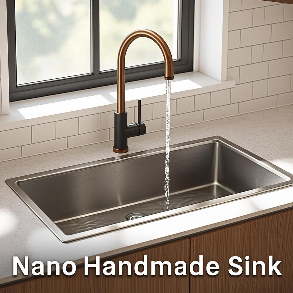 nano handmade sink modern kitchen lifestyle