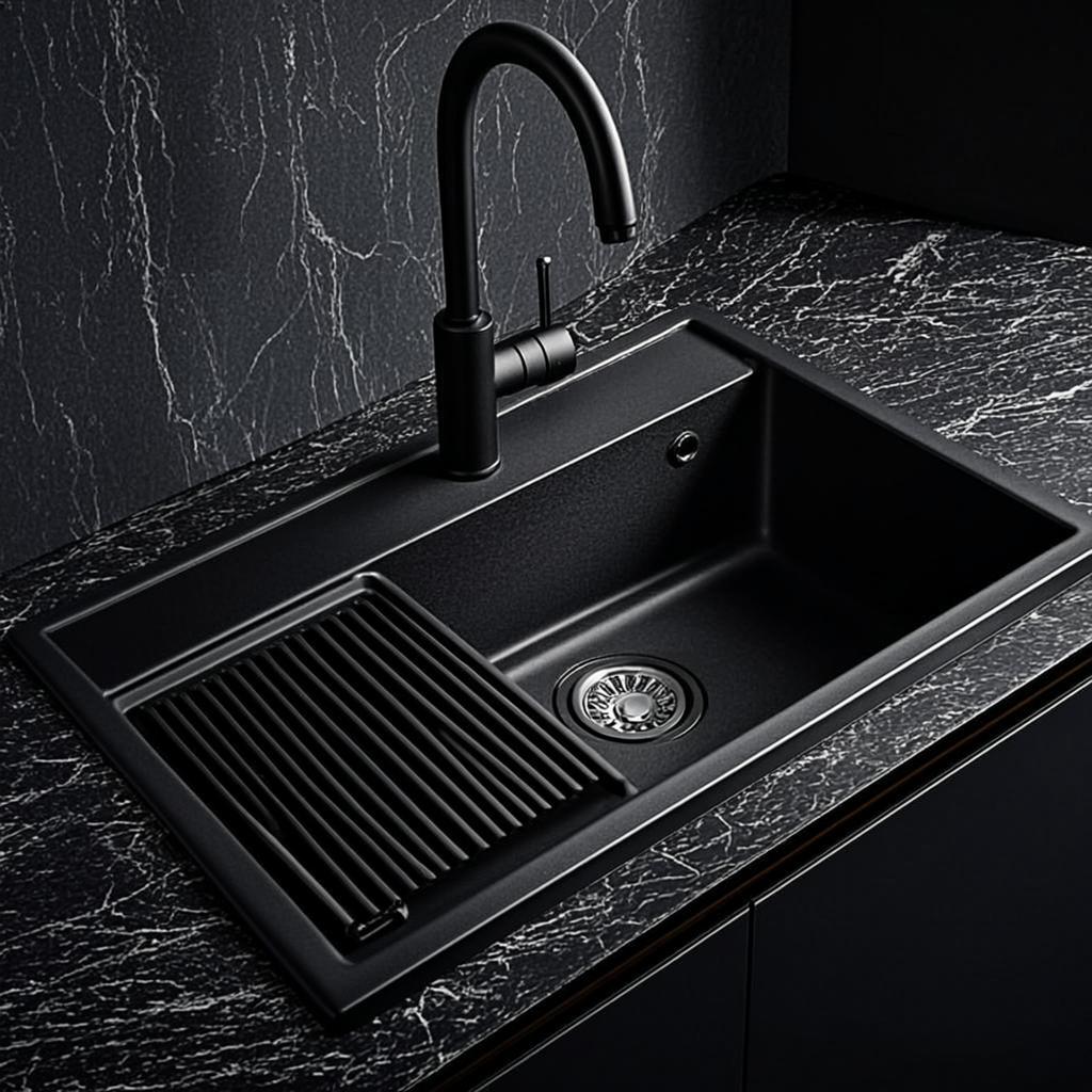 oem kitchen sink black nano style