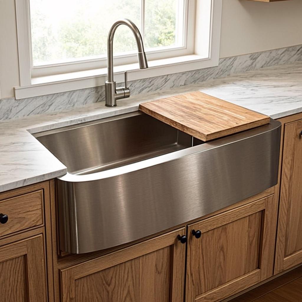 practical kitchen cleaning sink farmhouse apron