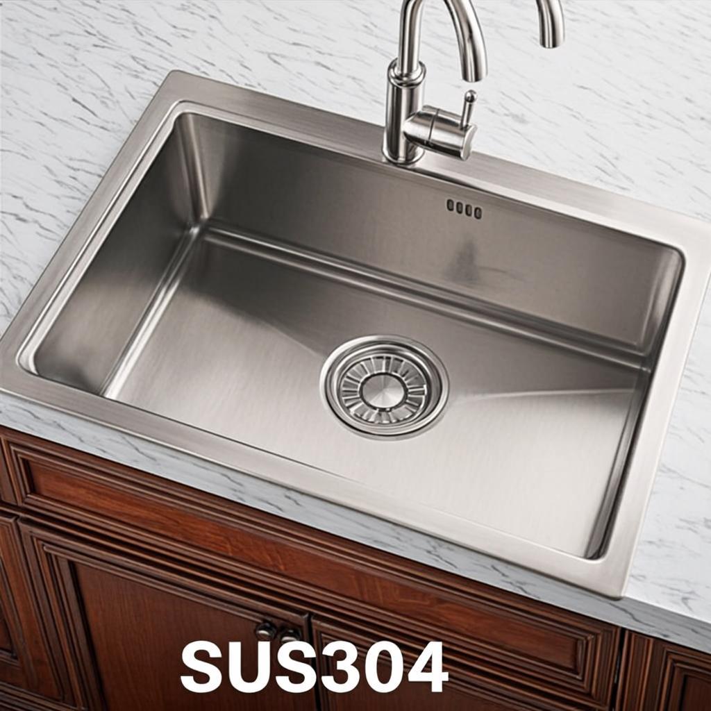 reinforced stainless sink minimal industrial