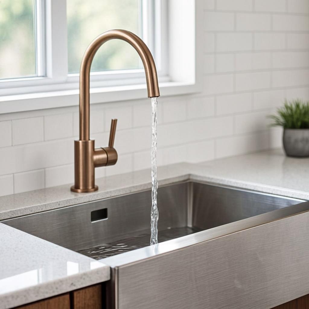 reinforced stainless sink modern kitchen lifestyle