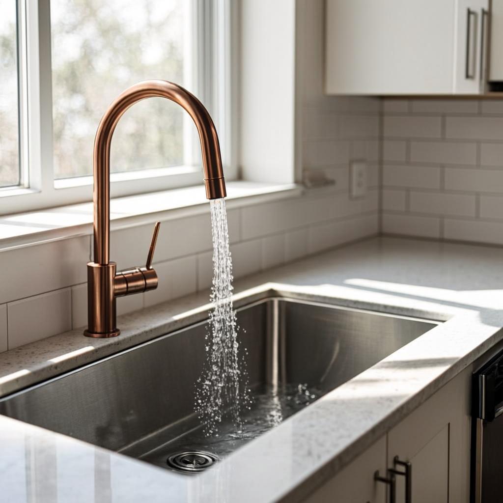 reinforced stainless steel sink modern kitchen lifestyle
