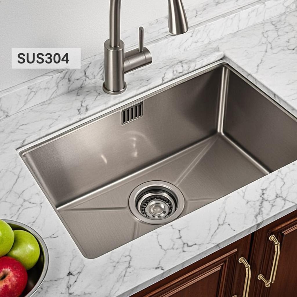 residential kitchen sink basin minimal industrial