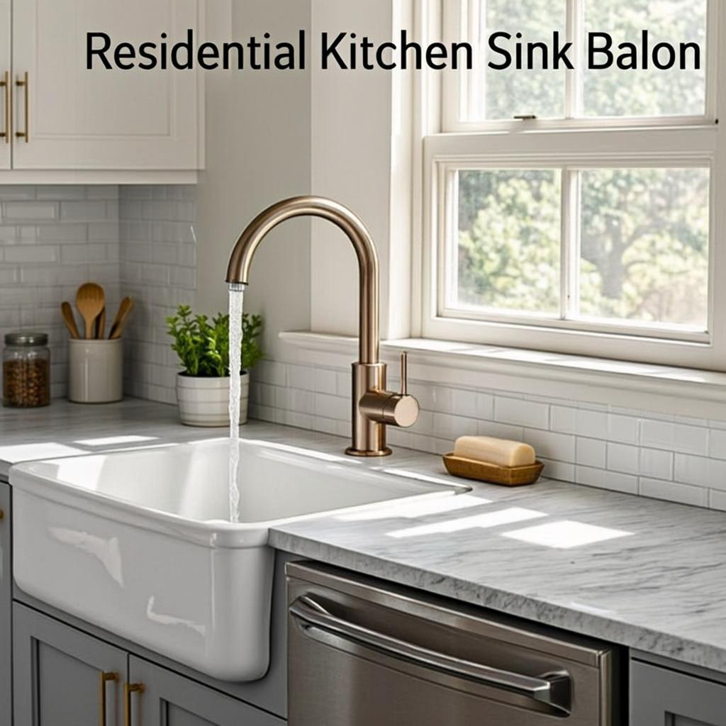 residential kitchen sink basin modern kitchen lifestyle