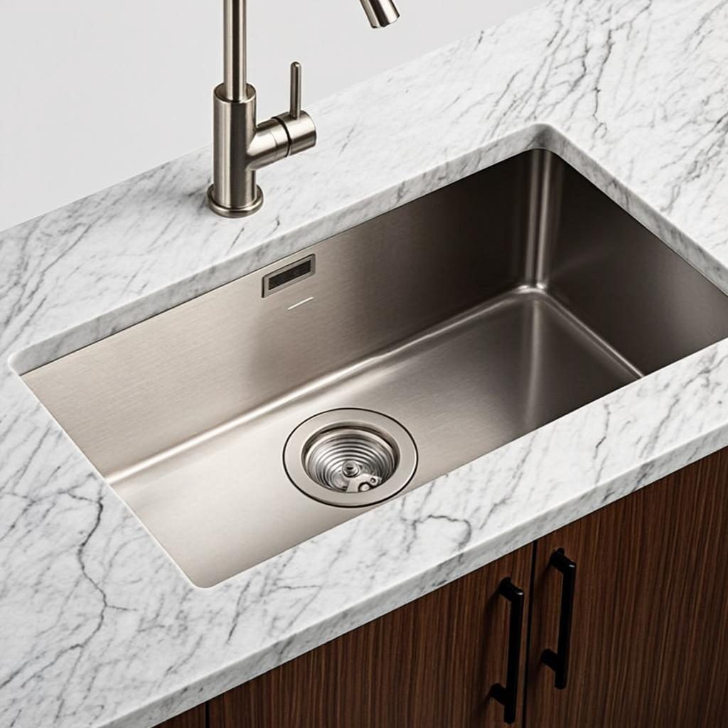 rustproof stainless kitchen basin minimal industrial