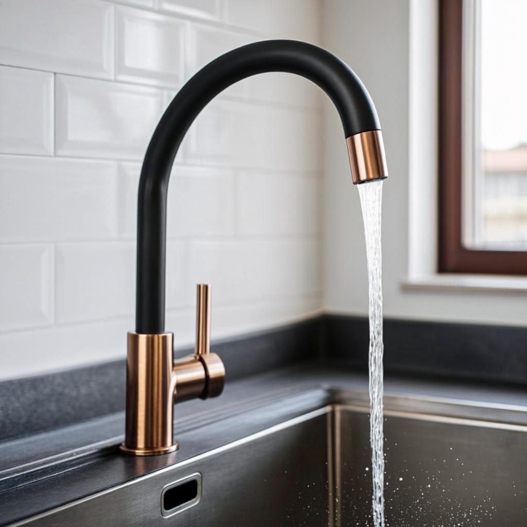 satin stainless steel sink modern kitchen lifestyle