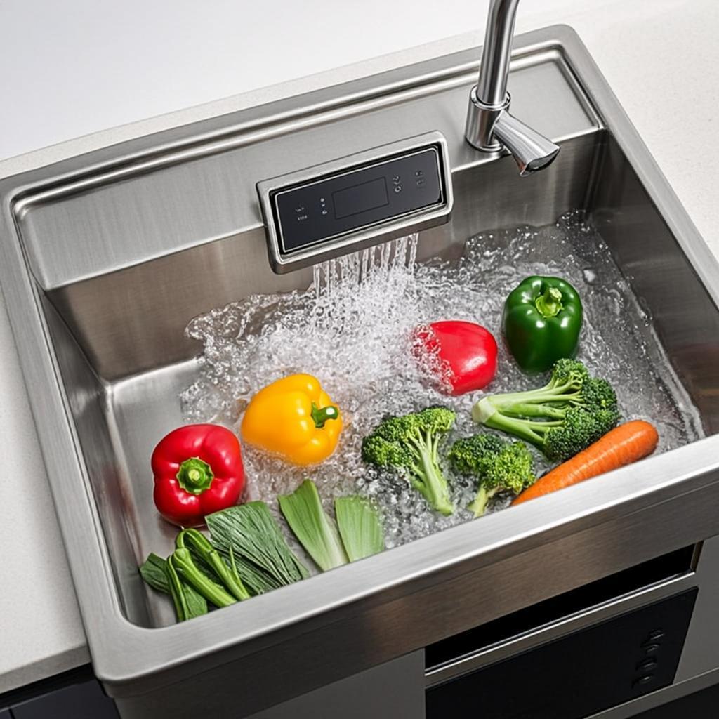 satin stainless steel sink smart multifunction