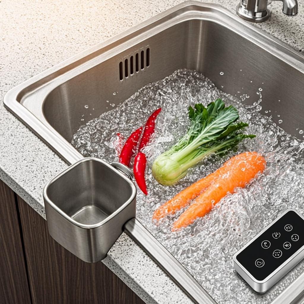 satin surface kitchen sink smart multifunction