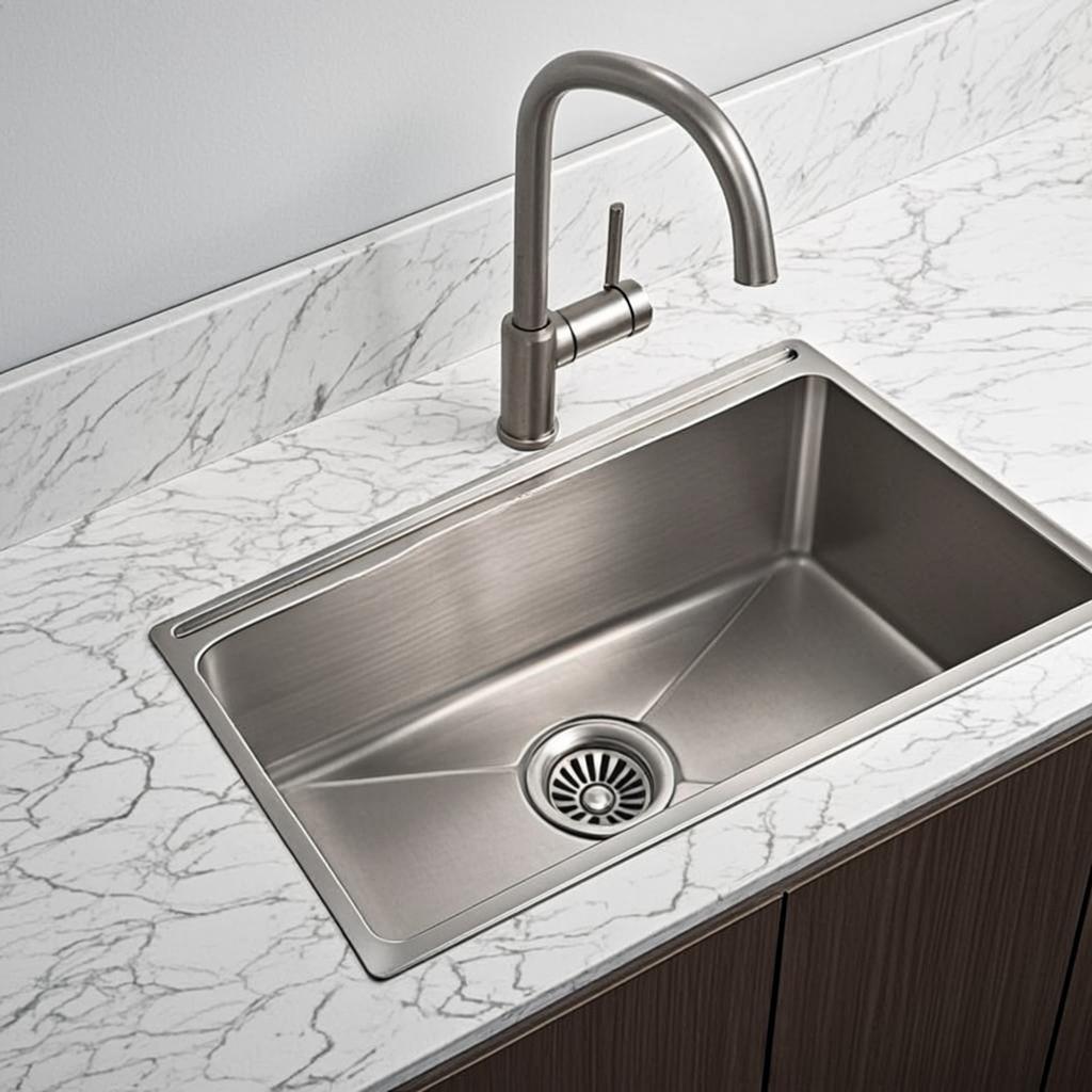 scratch resistant kitchen basin minimal industrial