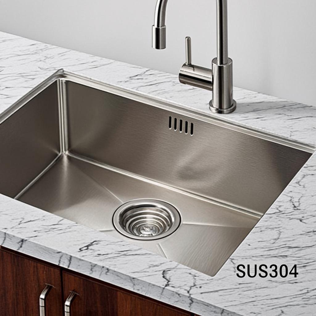 sink with cutting board minimal industrial