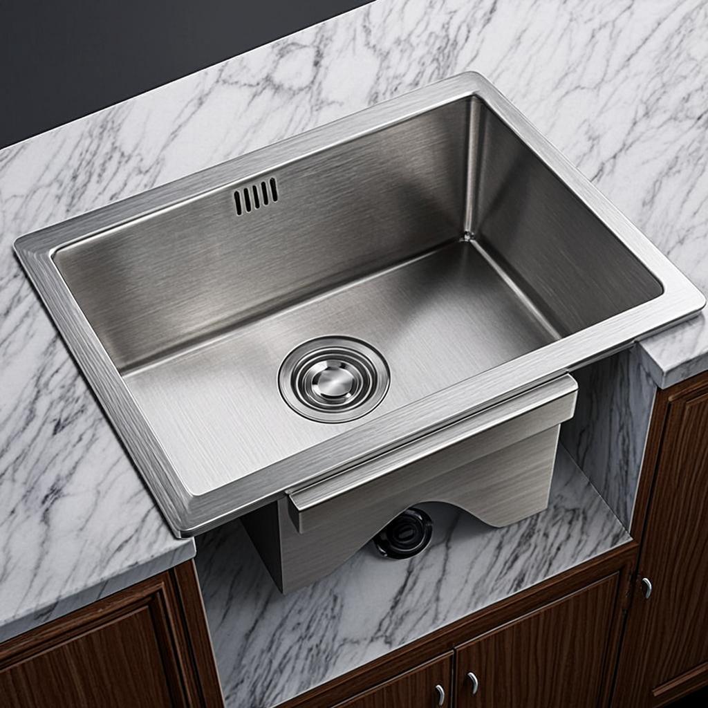 space saving kitchen sink basin minimal industrial