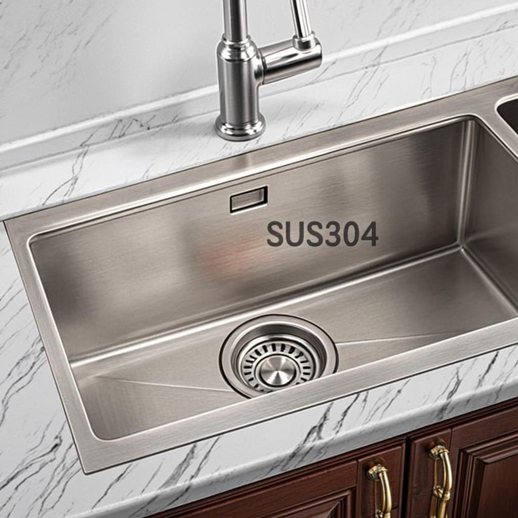 stainless steel kitchen washing sink minimal industrial